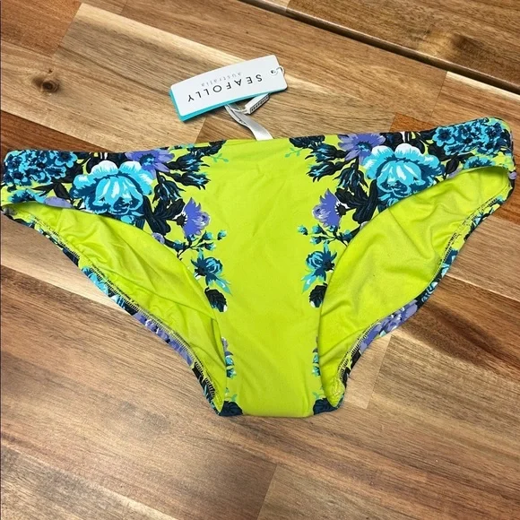 Sea Folly Bella Rose Saps Halter Bustier and Hipster Bikini Set US size 10 - Picture 3 of 9